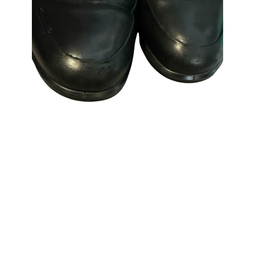 Ecco Black Leather Loafer Slip On Shoes Size 10 - Picture 9 of 10